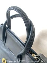 MaxSold Auction: Coach Vintage Black Genuine Leather Satchel Tote - Victoria (British Columbia, Canada) SELLER MANAGED Downsizing Online Auction -  Camosun Street (CONDO)