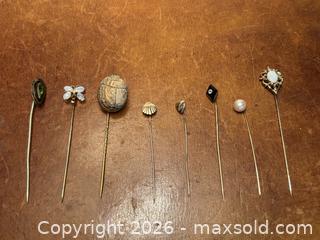 MaxSold Auction: Collection of 8 Vintage Stick Pins - North Vancouver (British Columbia, Canada) PARTNER MANAGED Downsizing Online Auction - 14th Street West 519
