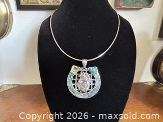 MaxSold Auction: Large Sterling Silver Horse Pendent and Necklace - North Vancouver (British Columbia, Canada) PARTNER MANAGED Downsizing Online Auction - 14th Street West 519