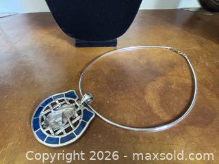 MaxSold Auction: Large Sterling Silver Horse Pendent and Necklace - North Vancouver (British Columbia, Canada) PARTNER MANAGED Downsizing Online Auction - 14th Street West 519