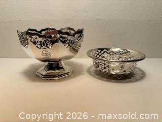MaxSold Auction: Pair of Sterling Silver Pierced Bowls - North Vancouver (British Columbia, Canada) PARTNER MANAGED Downsizing Online Auction - 14th Street West 519