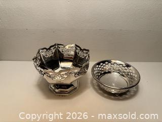 MaxSold Auction: Pair of Sterling Silver Pierced Bowls - North Vancouver (British Columbia, Canada) PARTNER MANAGED Downsizing Online Auction - 14th Street West 519