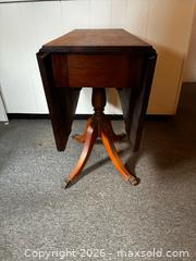 MaxSold Auction: Duncan Phyfe Dropleaf Table  - Greater Napanee (Ontario, Canada) SELLER MANAGED Estate Sale Online Auction - Bridge Street West                   