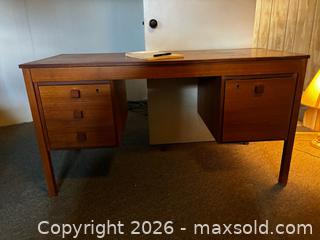 MaxSold Auction: Teak office desk  - Greater Napanee (Ontario, Canada) SELLER MANAGED Estate Sale Online Auction - Bridge Street West                   