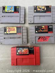 MaxSold Auction: A LOT OF 5 SUPER NINTENDO GAMES. - Hamilton (Ontario, Canada) SELLER MANAGED Estate Sale Online Auction - Saint Clair Avenue
