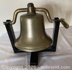 MaxSold Auction: Antique Brass Railroad Locomotive Bell with Stand, Medium - Kingston (Ontario, Canada) SELLER MANAGED Estate Sale Online Auction - Tamarac Street