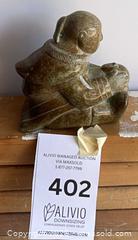 MaxSold Auction: Inuit Soapstone Sculpture (Green), Incised Signature - Ottawa (Ontario, Canada) PARTNER MANAGED Downsizing Online Auction - Stewart Street (CONDO)