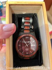 MaxSold Auction: Original Grain Wood and Stainless Steel Wristwatch - Ottawa (Ontario, Canada) PARTNER MANAGED Downsizing Online Auction - Stewart Street (CONDO)