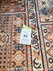 MaxSold Auction: Persian/Oriental Geometric Wool Area Rug, Red Navy Beige - Ottawa (Ontario, Canada) PARTNER MANAGED Downsizing Online Auction - Stewart Street (CONDO)