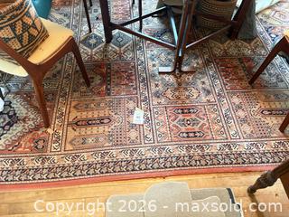 MaxSold Auction: Persian/Oriental Geometric Wool Area Rug, Red Navy Beige - Ottawa (Ontario, Canada) PARTNER MANAGED Downsizing Online Auction - Stewart Street (CONDO)