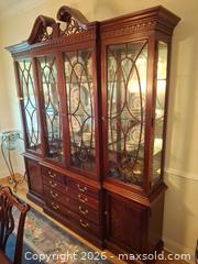 MaxSold Auction: Thomasville Chippendale Style China Cabinet / Hutch - Montgomery (New Jersey, USA) PARTNER MANAGED Downsizing Online Auction - Bedford Drive
