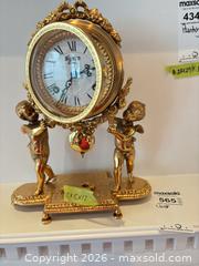MaxSold Auction: Cadeco Paris Gold-Tone Ornate Mantel Clock, Mechanical C - Oakville (Ontario, Canada) Estate Sale Online Auction - Cox Drive