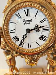 MaxSold Auction: Cadeco Paris Gold-Tone Ornate Mantel Clock, Mechanical C - Oakville (Ontario, Canada) Estate Sale Online Auction - Cox Drive