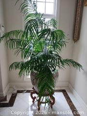 MaxSold Auction: Large Rose Medallion Porcelain Planter with Wooden Stand D - Oakville (Ontario, Canada) Estate Sale Online Auction - Cox Drive