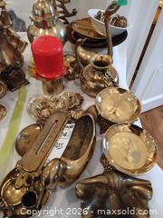 MaxSold Auction: Lot of Brass Decorative Bowls, Candle Holders, Figurines, Thermometer B - Oakville (Ontario, Canada) Estate Sale Online Auction - Cox Drive