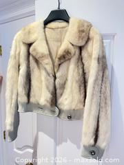 MaxSold Auction: Norman Royal Furs Cropped Mink Fur Jacket with Leather Trim B - Oakville (Ontario, Canada) Estate Sale Online Auction - Cox Drive