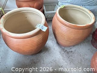MaxSold Auction: Pair of Terracotta Planters B - Oakville (Ontario, Canada) Estate Sale Online Auction - Cox Drive