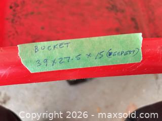MaxSold Auction: Plastic Tub Wheelbarrow with Wooden Handles and Support Legs A - Oakville (Ontario, Canada) Estate Sale Online Auction - Cox Drive