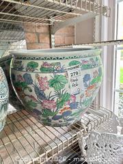 MaxSold Auction: Porcelain Lotus Floral Plant Pot / Jardinière C - Oakville (Ontario, Canada) Estate Sale Online Auction - Cox Drive