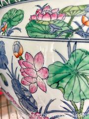 MaxSold Auction: Porcelain Lotus Floral Plant Pot / Jardinière C - Oakville (Ontario, Canada) Estate Sale Online Auction - Cox Drive