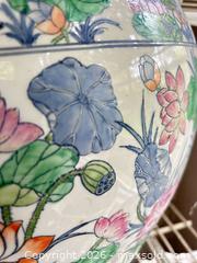 MaxSold Auction: Porcelain Lotus Floral Plant Pot / Jardinière C - Oakville (Ontario, Canada) Estate Sale Online Auction - Cox Drive