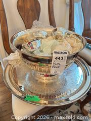 MaxSold Auction: Vintage Silver Plated Punch Bowl Set, Approx. 20in C - Oakville (Ontario, Canada) Estate Sale Online Auction - Cox Drive
