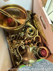 MaxSold Auction: Mixed Lot Brass Decorative Items — Candlesticks, Vases & More B - Oakville (Ontario, Canada) Estate Sale Online Auction - Cox Drive
