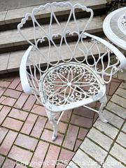 MaxSold Auction: White Cast Aluminum Victorian Ornate Bistro Set (3-Piece) A - Oakville (Ontario, Canada) Estate Sale Online Auction - Cox Drive