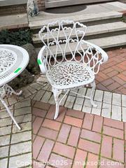 MaxSold Auction: White Cast Aluminum Victorian Ornate Bistro Set (3-Piece) A - Oakville (Ontario, Canada) Estate Sale Online Auction - Cox Drive
