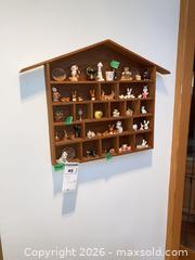 MaxSold Auction: Wood Wall Display Shelf with Assorted Mini Animal Figurines B - Oakville (Ontario, Canada) Estate Sale Online Auction - Cox Drive