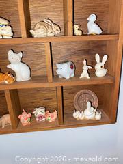 MaxSold Auction: Wood Wall Display Shelf with Assorted Mini Animal Figurines B - Oakville (Ontario, Canada) Estate Sale Online Auction - Cox Drive