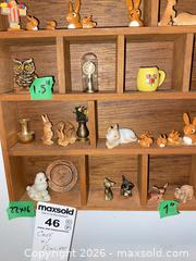 MaxSold Auction: Wood Wall Display Shelf with Assorted Mini Animal Figurines B - Oakville (Ontario, Canada) Estate Sale Online Auction - Cox Drive