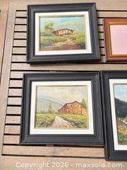 MaxSold Auction: Lot of 3 Framed Oil Landscape Paintings + 1 Empty Framed Mat - North Vancouver (British Columbia, Canada) SELLER MANAGED Downsizing Online Auction - Broadview Drive