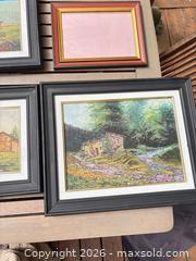 MaxSold Auction: Lot of 3 Framed Oil Landscape Paintings + 1 Empty Framed Mat - North Vancouver (British Columbia, Canada) SELLER MANAGED Downsizing Online Auction - Broadview Drive