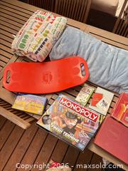 MaxSold Auction: Lot of 5–8 Kids Games, Flash Cards, Balance Board & Blankets - North Vancouver (British Columbia, Canada) SELLER MANAGED Downsizing Online Auction - Broadview Drive