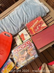 MaxSold Auction: Lot of 5–8 Kids Games, Flash Cards, Balance Board & Blankets - North Vancouver (British Columbia, Canada) SELLER MANAGED Downsizing Online Auction - Broadview Drive