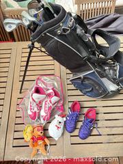 MaxSold Auction: Mixed Sporting Gear: Golf Clubs & Bag, Kids Cleats, Skates, Plush - North Vancouver (British Columbia, Canada) SELLER MANAGED Downsizing Online Auction - Broadview Drive