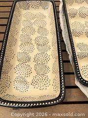 MaxSold Auction: Three-piece Ceramic Serving Set: Divided Tray + 2 Round Pieces - North Vancouver (British Columbia, Canada) SELLER MANAGED Downsizing Online Auction - Broadview Drive