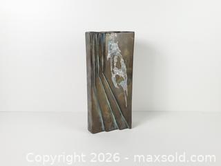 MaxSold Auction: Vintage Signed Guy De Pelteau Brutalist Ceramic Vase - Toronto (Ontario, Canada) PARTNER MANAGED Downsizing Online Auction - Esandar Drive (STORAGE)