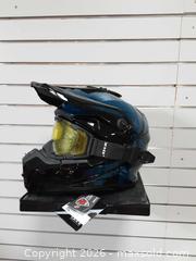 MaxSold Auction: CKX Titan XL Snowmobile Helmet — Blue/Black Gloss - Augusta (Prescott)(Ontario, Canada) SELLER MANAGED Commercial Liquidation Online Auction - Edward Street North