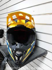MaxSold Auction: FXR Off-Road/ATV/Motocross Helmet Medium, Yellow/Blue/Black - Augusta (Prescott)(Ontario, Canada) SELLER MANAGED Commercial Liquidation Online Auction - Edward Street North