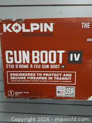 MaxSold Auction: Kolpin Gun Boot IV Black Molded Polymer Rifle/Shotgun Case - Augusta (Prescott)(Ontario, Canada) SELLER MANAGED Commercial Liquidation Online Auction - Edward Street North