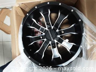 MaxSold Auction: Raceline 14x7 Alloy Wheels 4x156 Matte Black Set of 4 - Augusta (Prescott)(Ontario, Canada) SELLER MANAGED Commercial Liquidation Online Auction - Edward Street North