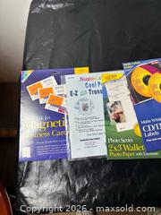 MaxSold Auction: Assorted Inkjet Printable Labels, Sheets & Transfers — Matte White - Grand Blanc Township (Michigan, USA) SELLER MANAGED Downsizing Online Auction - E Baldwin Road