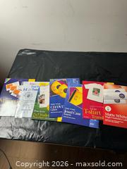MaxSold Auction: Assorted Inkjet Printable Labels, Sheets & Transfers — Matte White - Grand Blanc Township (Michigan, USA) SELLER MANAGED Downsizing Online Auction - E Baldwin Road