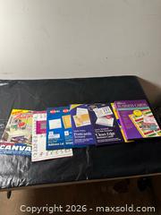 MaxSold Auction: Avery, RoyalBrites & Fredrix Mixed Printable Paper and Labels - Grand Blanc Township (Michigan, USA) SELLER MANAGED Downsizing Online Auction - E Baldwin Road