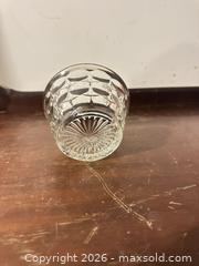 MaxSold Auction: Clear Pressed/Embossed Glass Small Bowl - Grand Blanc Township (Michigan, USA) SELLER MANAGED Downsizing Online Auction - E Baldwin Road