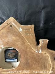 MaxSold Auction: Farmhouse Vintage Resin Wall Clock — Red/Brown/Green/Beige - Grand Blanc Township (Michigan, USA) SELLER MANAGED Downsizing Online Auction - E Baldwin Road