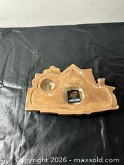 MaxSold Auction: Farmhouse Vintage Resin Wall Clock — Red/Brown/Green/Beige - Grand Blanc Township (Michigan, USA) SELLER MANAGED Downsizing Online Auction - E Baldwin Road