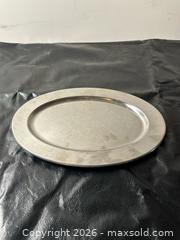 MaxSold Auction: Large Oval Aluminum Serving Platter, Silver Metallic - Grand Blanc Township (Michigan, USA) SELLER MANAGED Downsizing Online Auction - E Baldwin Road